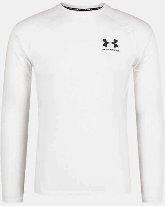 Men's UA Performance Rash Guard Long Sleeve, White, pdpMainDesktop image number 2